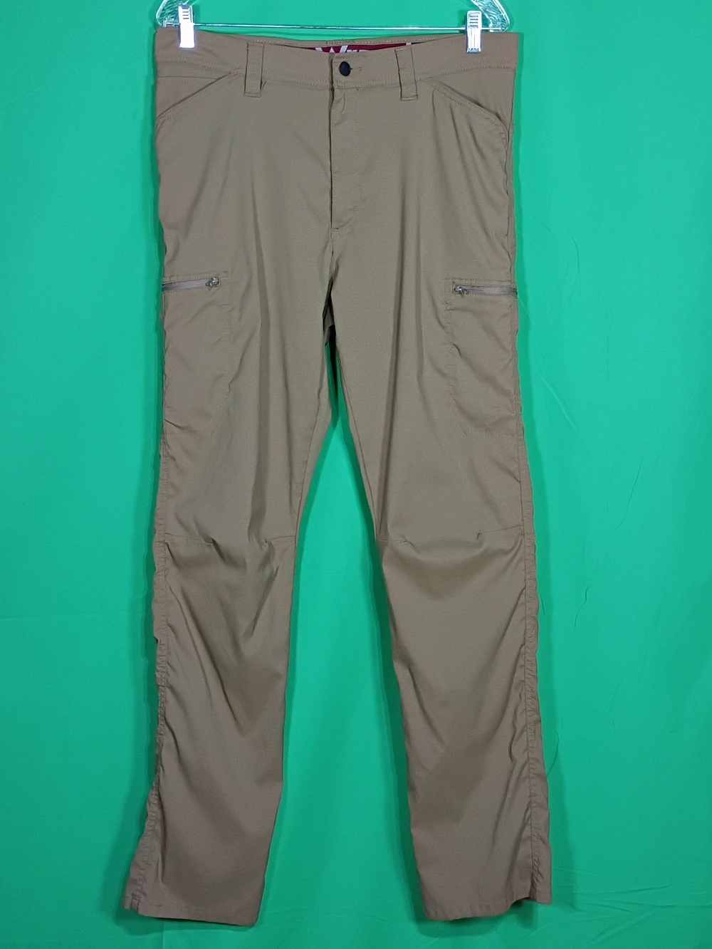 Wrangler Mens Size 34/32 Brown Cargo Pants Straight Leg Mid Rise